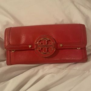 Orange Tory Burch Wallet